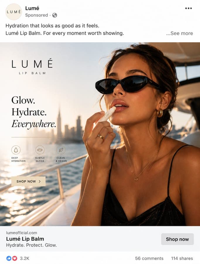 Lume spec ad creative